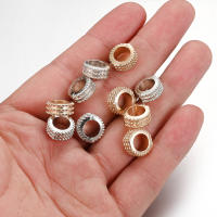 iYOE 50pcs Cuentas De Rueda De Plástico Con Gran Agujero Para La Creación De Joyas Y Pulseras DIY Cuentas CCB Mixtas - details 1