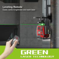 16 Lines 4D Laser Level Green Line Self Leveling 360 Horizontal And Vertical Remote Control Green Beam Laser Levels With 2PCS Battery - details 11