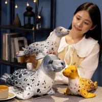 Muñeco De Peluche De Imitación De Sello Suave Y Bonito Para Niños Y Niñas Regalo De Cumpleaños O Festividades Almohada De Terciopelo Para El Hogar - details 0