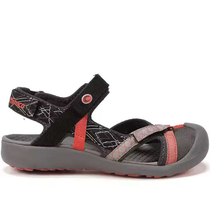 Sandalias Señora Chiruca Palmera 18 Negro-Gris-Rojo 105463  Chiruca MARCAS MUJER Sandalias Sandalias Sport - 1