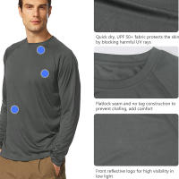 Camisa De Protección Solar Para Hombres Verano UPF 50+ Manga Larga Secado Rápido Transpirable Para Senderismo Pesca Ropa Deportiva - details 3