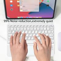 Teclado Y Ratón Inalámbrico Con Touchpad Ultrafino Portátil Para Tablet Mini Compatible Con iOS Android Windows Para iPad Y Teléfono Móvil - details 6