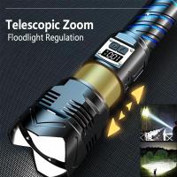 60W Super Brillante 50000 Luces Antorcha telescopio Doble abierta de Largo interior con Pantalla LED Digital - details 2