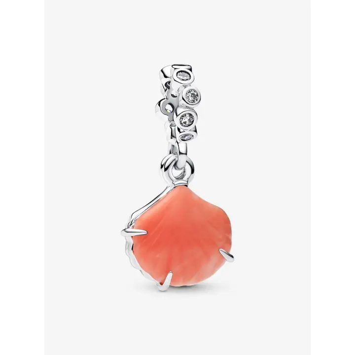 Charm Colgante Pandora Doble Concha Color Coral 793821C01 - 1