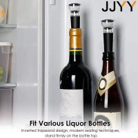 JJYY Preservador De Vino Plug De Tapa De Goma Negro Con Bomba De Vácuo Para Botellas Herramientas De Cocina Y Barra Manual Pulido Tipo De Cierre - details 0