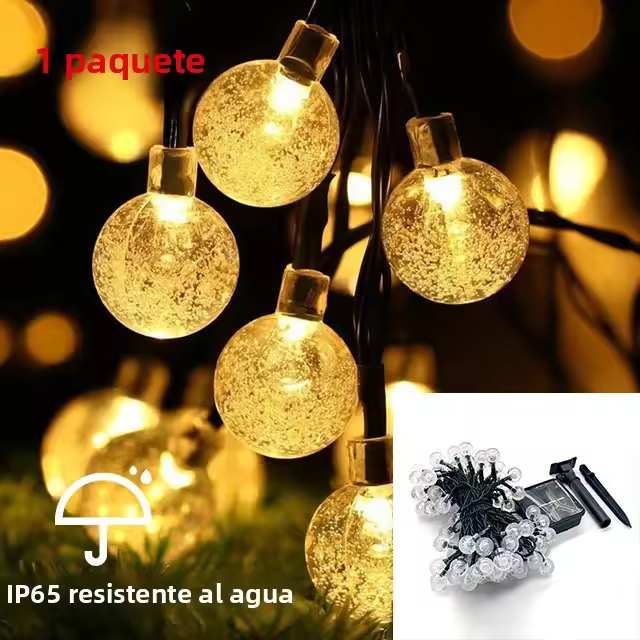 Cadenas De Luces Solares LED 20-100 IP65 Impermeables Para Jardín Navidad Decoración 12M Luces De Fairy Solar Autónoma Modernas - 1