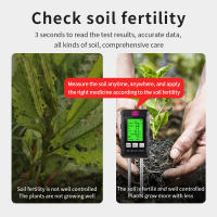 Medidor De pH Del Suelo 6 En 1 Con Medidor De Luz Solar Humedad Ambiental Temperatura Y Nutrición Fertilitzador Analizador De Suelo Para Jardín - details 3