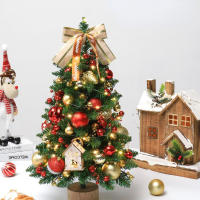 Árbol De Navidad Miniatura 45cm Para Mesa Decoración De Ventana De Hotel Y Hogar Simulación De Pequeño Árbol - details 0