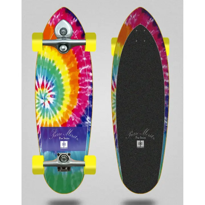 Cromic Surfskate Complete with Buri Trucks - Logger Pierre Moritz Tie Dye 32.5 - 1