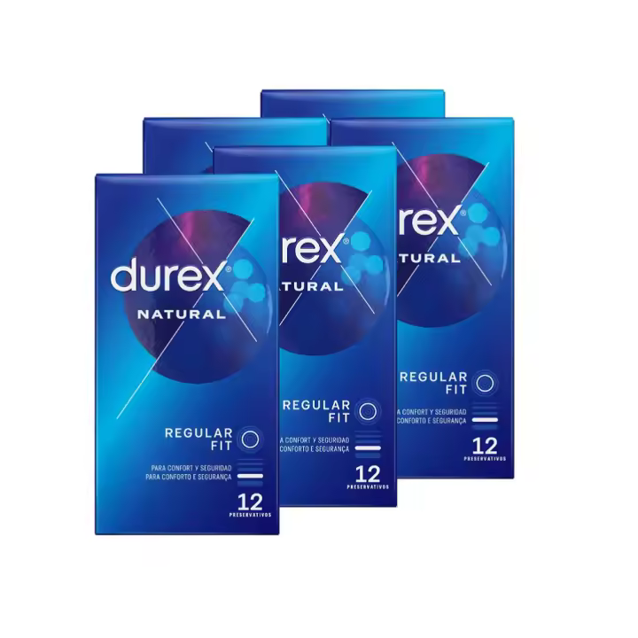Durex - Preservativos Natural, el clásico de durex, para Mayor Sensación Pack 60 condones para un sexo seguro - 1