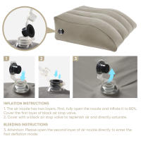 Almohadas Inflables Para Piernas Almohada De Wedge Portátil Para Mejorar La Circulación Y Reducir La Hinchazón Almohada De Elevación De Piernas - details 2