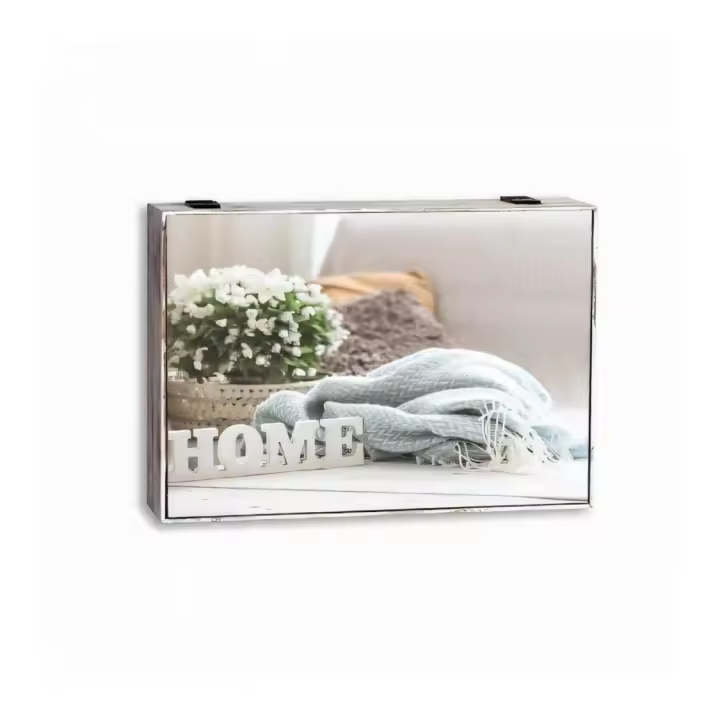 Dcasa Tapa contador luz o cuadro eléctrico de madera HOME BLANCO de 46x6x32 cm - 1