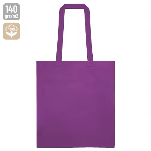 BOLSA DE ASA ALGODON LILA - 1