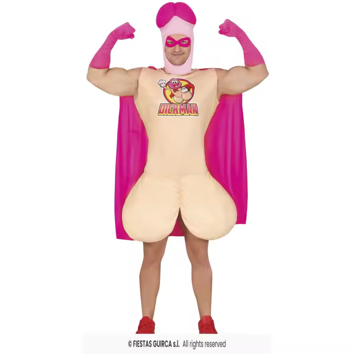 Disfraz Adulto Dickman Para Despedidas De Solteros. Contiene Antifaz, Traje, Capa, Capucha. Talla Única L. #Divertidos #Risas - 1