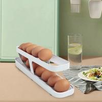 Organizador De Huevos Automático En Cajón Para Nevera Y Cocina Caja De Almacenamiento Con Rodillo Dispensador De Huevos Material Plástico Estilo Moderno - details 4