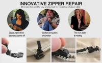 Kit De Reparación De Cremalleras Universales Cabeza De Cremallera Desmontable Rápida Y Instantánea Para Chaquetas Bolsos Abrigos Material Plástico Auto Bloqueo - details 13