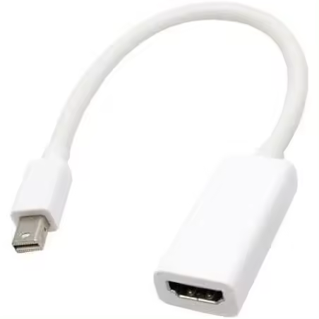 FGNS Adaptador Mini DisplayPort macho a HDMI Hembra, Convertidor Mini DisplayPort( Thunderbolt)4K a HDMI para MacBook Air y Pro, iMac, Mac Mini, Microsoft Surface Pro y Dock, Monitor, Proyector y más(BLANCO) - 1