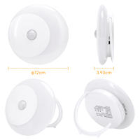 Aigostar Luz Nocturna Infantil con Sensor de Movimiento 3 Modos (AUTO/ON/OFF) , Luz Armario LED USB Recargable, Lámpara Nocturna para Habitación, Pasillo, Cocina, Escaleras, 0.5W 3000K Blanco Cálido - details 6