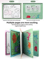 Libro De Dibujo Mágico Para Niños Puede Ser Dibujado Repebteniente Con Agua Limpia Juguete De Aprendizaje De Colores Sin Baterías Material De Cartón - details 5