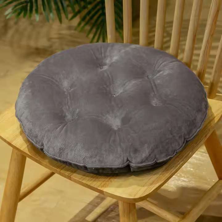 Cojín De Oficina De Velvet Cristal Tamaño 40x40cm 45x45cm Cojín De Asiento Cálido Para Estudiantes Cojín De Butt Para Silla Adecuado Para Sala De Estar Dormitorio Estudio Comedor Espacio Comercial - 1