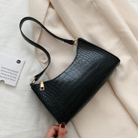 Bolso De Hombro Retro Con Patrón De Cocodrilo Para Mujer En Cuero PU Bolso De Bocina Estilo Francés Bolso De Mano Casual Monedero Tote - details 16