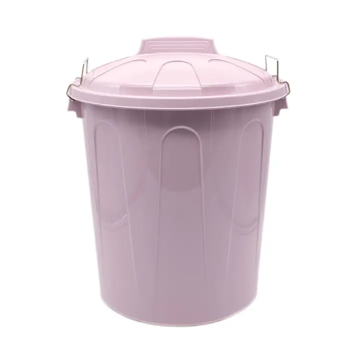 C.A - Cubo de Basura con tapa, Cubo basura Industrial, Cubo basura Plástico con asas metálicas, Contenedor residuos, Varios Medidas - 1