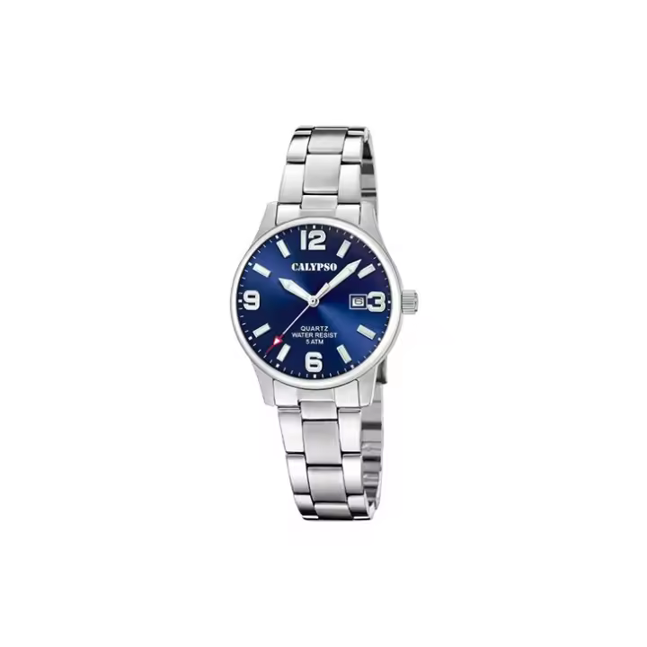 Calypso Watches Reloj de Mujer Calypso Colección Basic, Esfera Azul y Acero Inoxidable - K5861/3 - 1