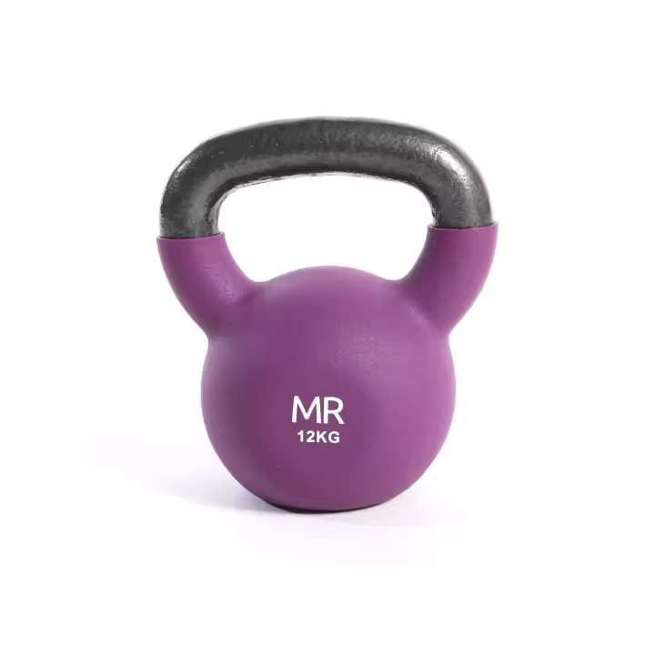 Rebecca Muebles Kettlebell Pesos Rusa Bola Hierro Fundido Violeta Fitness 12 kg - 1