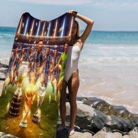 Toalla De Playa Absorbente Y Suave De Microfibra Con Diseño De Fútbol Y Messi Toalla De Baño Para Yoga Natación Running Montañismo 30x60 Cm - details 9