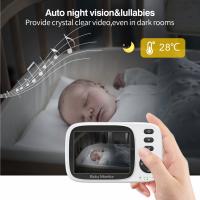 Monitor De Bebé Con Vídeo 2.4G Wireless Pantalla LCD De 3.2 Pulgadas Audio Bidireccional Visión Nocturna Cámara De Seguridad Intercomunicador Para Niños - details 6