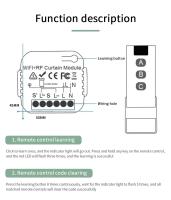 Interruptor De Rollos Inteligente WiFi Módulo Cortina Inteligente Motor Para Cortinas Alexa Google Home Control Remoto 433MHz - details 11