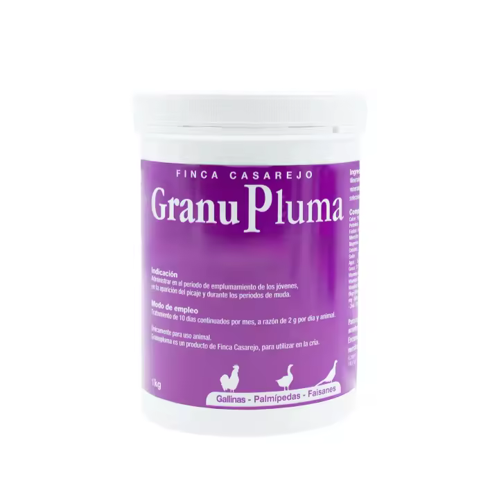 FINCA CASAREJO Granupluma - Suplemento Vitamínico para Fortalecer las Plumas de Gallina - Previene el Picaje en Aves - 5 KGF - 1
