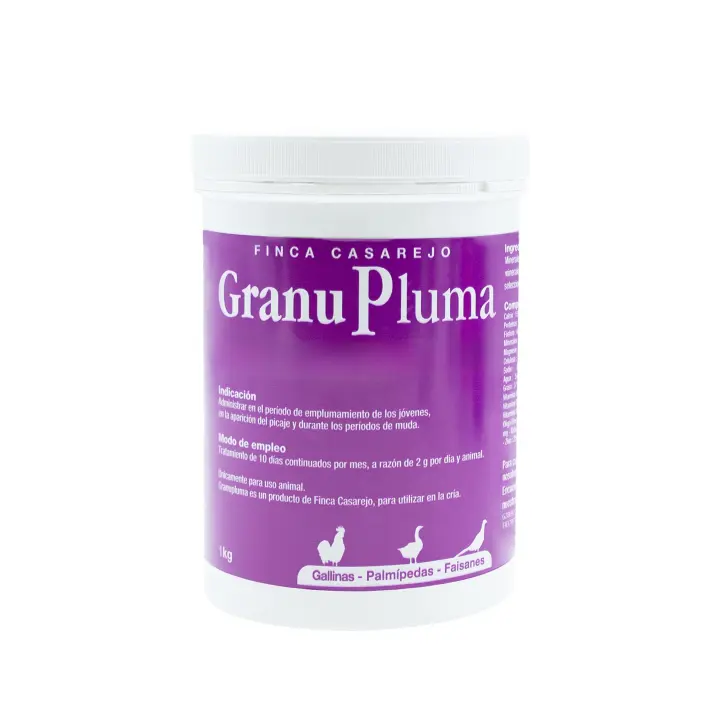 FINCA CASAREJO Granupluma - Suplemento Vitamínico para Fortalecer las Plumas de Gallina - Previene el Picaje en Aves - 5 KGF - 1