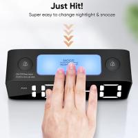 Reloj despertador extra grande para dormir demasiado, Reloj despertador digital para dormitorio, Reloj digital with Luz Nocturna de 7 Colores, Volumen ajustable, cable de carga USB para niños y adolescentes - details 5