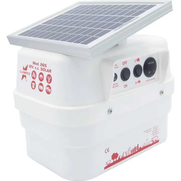Llampec Panel Solar Pastor Mod.26S con Batería 12V 12AH - 1
