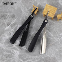 RIRON Afeitadora Manual De Alta Calidad Para Hombres Cuchilla Plegable De Pluma Herramienta De Peluquería Para Rostro - details 0
