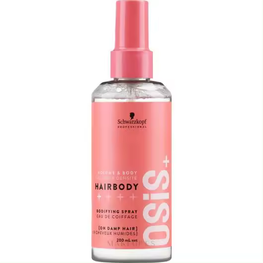 Schwarzkopf Mass Market Spray Preparación Cabello Osis+ Hairbody New - Volumen Natural y Fijación Ligera - 1
