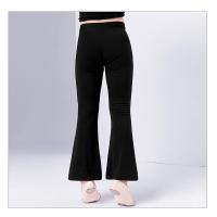 Pantalones De Baile Para Niños Y Niñas Pantalones De Cintura Media Con Cierre Elástico Pantalones De Manga Larga Para Danza Latina Y Jazz Color Negro Hechos De Algodón Slim Fit - details 8