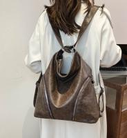 Bolso De Hombro Mujer Multifuncional Con Gran Capacidad Y Diagonal Cómodo Para Viajes Estilo Casual Color Negro Y Marrón Oscuro - details 11