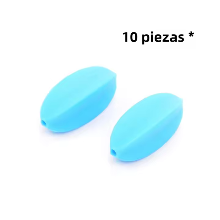 LOFCA Starfruit Silicon Beads 10pcs Para La Creación De Joyería De Silicona Pulseras Collares Llaveros Accesorios De Joyería - 1
