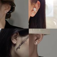 Pendientes De Estilo Clásico Para Mujer Y Hombre Con Zirconia Brillante Y Cuentas Redondas Acero Inoxidable 16G 3-8mm - details 0