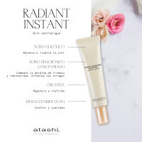 Atashi Firmeza Y Luminosidad | Radiant Instant Skin Antifatigue | Gel | Exfolia e Hidrata | Exfoliante Facial Ácido Glicólico Y Ácido Hialurónico | Piel Suave Y Luminosa | Todo Tipo De Piel. 40ml - details 5