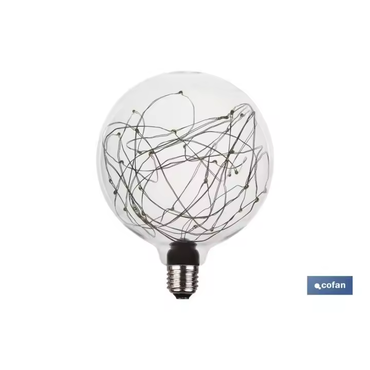 Cofan Bombilla Led Globo Estrellas Vintage 1 2W 2700K 50 Lum E27 - 1