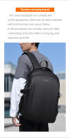 Mochila Para Hombre Impermeable De Gran Capacidad Estilo Casual Con Compartimento Para Computadora Mochila De Viaje Negocios Y Estudiante - details 4