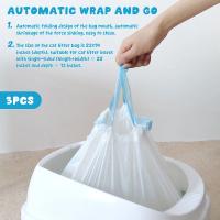 3 Rolls De Bolsas Para Gatos Extra Gruesas Y Grandes Con Cierre De Cordón Resistente Al Desgarro Para Caja De Arena De Mascotas - details 5