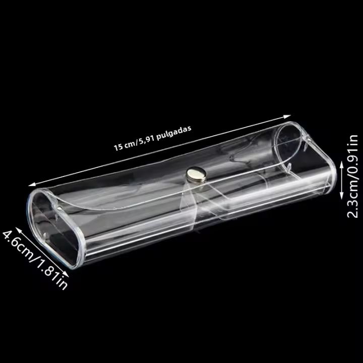 Estuche Portátil Ultraligero Para Gafas De Lectura Transparente Organizador De Almacenamiento Pequeño Para Hombres Y Mujeres - 1