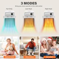 Calentador de Bajo Consumption, 1200 vatios calentador de Cerámica de baño con 3 Modos ajustables, calentador Eléctrico Para... - details 3