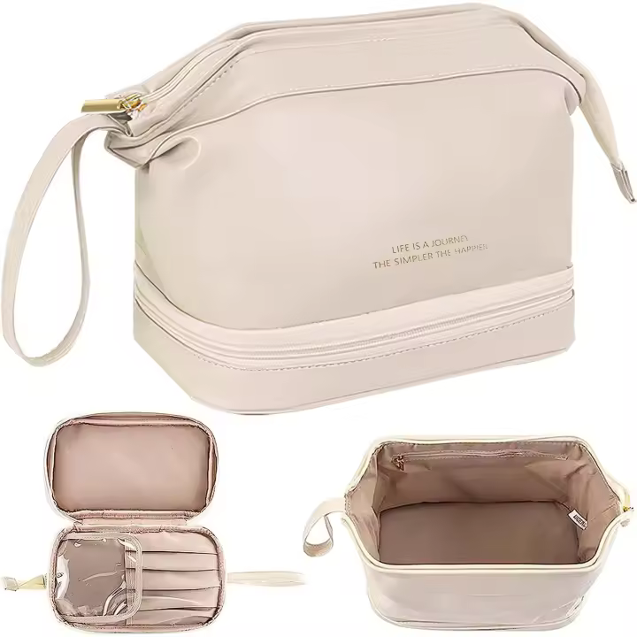 Bolsa de Cosméticos de Viaje de Gran Capacidad - 1