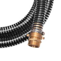 vidaXL Manguera de succión con conectores de latón 4 m 25 mm negra - details 4
