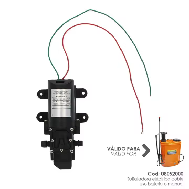 Motor Para Sulfatadora 08052000 Sulfatadora Electrica A Bateria 12 V / 8 Amperios - 1